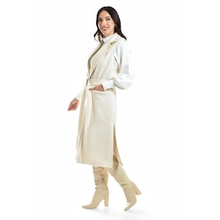 Foto 2 | Foto 2 | Chaleco Largo Con Textura Roman Fashion /juvenil, 2056 (hueso) Beige