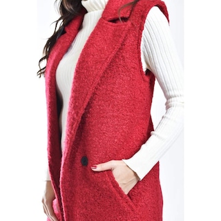 Foto 4 | Foto 4 | Chaleco Estilo Teddy Roman Fashion /juvenil, 124 (rojo) Rojo