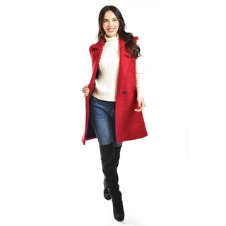 Foto 5 | Foto 5 | Chaleco Estilo Teddy Roman Fashion /juvenil, 124 (rojo) Rojo