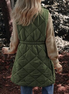 Foto 5 | Foto 5 | Chaleco Acolchado Dokotoo Para Mujer 2024, Moderno, Verde Cálido, Con Bolsillos - Venta Internacional.