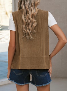 Foto 4 | Foto 4 | Chaleco de Pana Dokotoo Café para Mujer - Venta Internacional