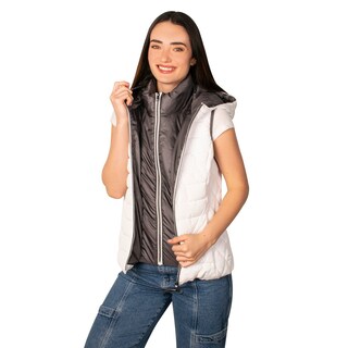 Foto 3 | Foto 3 | Chaleco Greenlander Capitonado Cómodo Casula Con Capucha Para Mujer