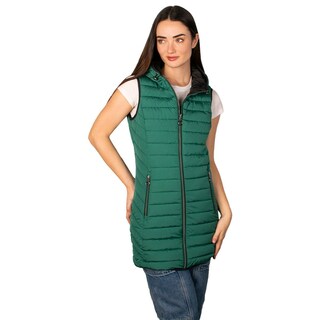 Foto 3 | Foto 3 | Chaleco Largo Greenlander Acolchado Con Capucha Ligero Y Casual Para Mujer