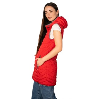 Foto 3 | Foto 3 | Chaleco Largo Greenlander Acolchado Con Capucha Ligero Y Casual Para Mujer