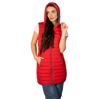 Foto 4 | Foto 4 | Chaleco Largo Greenlander Acolchado Con Capucha Ligero Y Casual Para Mujer