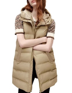 Foto 1 | Foto 1 | Chaleco Acolchado Tanming Largo De Algodón Para Mujer Con Capucha Extraíble - Venta Internacional.