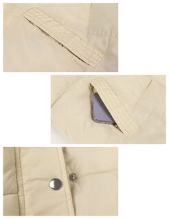 Foto 6 | Foto 6 | Chaleco Acolchado Tanming Largo De Algodón Para Mujer Con Capucha Extraíble - Venta Internacional.