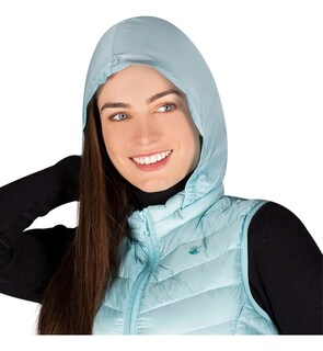 Foto 4 | Foto 4 | Chaleco Greenlander Pluma Con Gorro Oculto Para Mujer