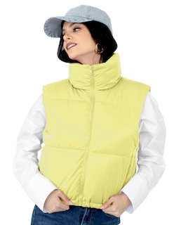 Foto 3 | Foto 3 | Chaleco Corto Brilloso Mujer Amarillo Roosevelt A229