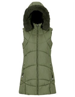 Foto 4 | Foto 4 | Chaleco Largo Mujer Acolchado Con Capucha Y Peluche