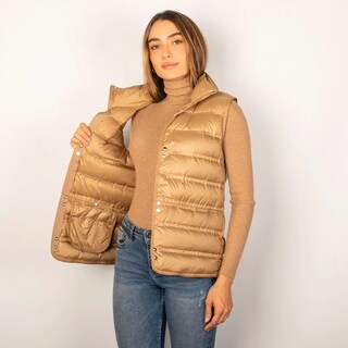 Foto 2 | Foto 2 | Chaleco Greenlander Para Mujer Capitonado De Pluma Y Cuello Alto