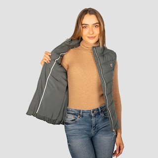 Foto 2 | Foto 2 | Chaleco Greenlander De Mujer Acolchado Con Cuello Alto