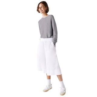 Foto 2 | Foto 2 | Pantalón Fluido Lacoste color Blanco para Mujer