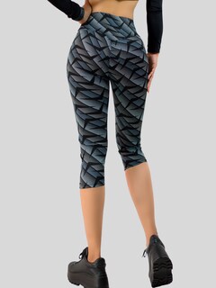Foto 4 | Foto 4 | Leggings Capri De Mujer Cap-010-2-d2 Stretch De Diseños Estampados