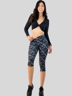 Foto 5 | Foto 5 | Leggings Capri De Mujer Cap-010-2-d2 Stretch De Diseños Estampados