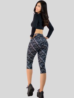 Foto 6 | Foto 6 | Leggings Capri De Mujer Cap-010-2-d2 Stretch De Diseños Estampados