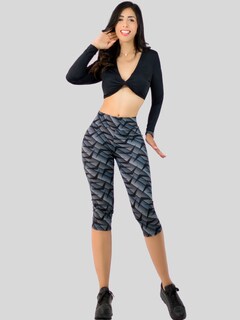 Foto 7 | Foto 7 | Leggings Capri De Mujer Cap-010-2-d2 Stretch De Diseños Estampados