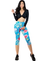 Leggings Capri De Mujer Cap-010-2-d10 Stretch De Diseños Estampados