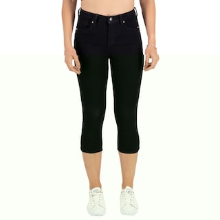 Foto 1 | Foto 1 | Pantalón Capri Britos Jeans Mezclilla Negro para Mujer