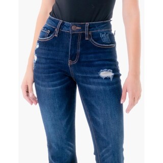 Foto 2 | Foto 2 | Jeans Roman Fashion Acampanado color Azul para Mujer