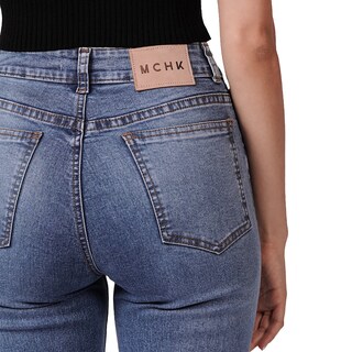 Foto 4 | Foto 4 | Jeans Wide Leg MCHK Azul Stretch para Dama