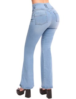 Foto 2 | Foto 2 | Jeans Devendi Azul para Mujer