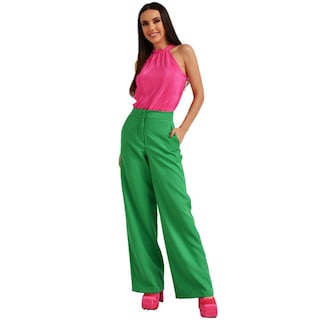 Foto 5 | Foto 5 | Pantalón Pierna Ancha Roman Fashion Juvenil 1111 color Verde