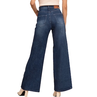 Foto 3 | Foto 3 | Jeans de Mezclilla Wide Leg MCHK 6009 color Azul Oscuro Tiro Alto para Mujer
