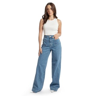 Foto 1 | Foto 1 | Jeans Flare Roman Fashion para Mujer