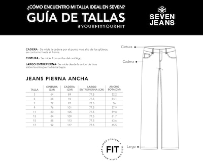 Foto 5 | Foto 5 | Jeans Mezclilla Mujer Semi Flare Cintura Super Alta Seven Jeans