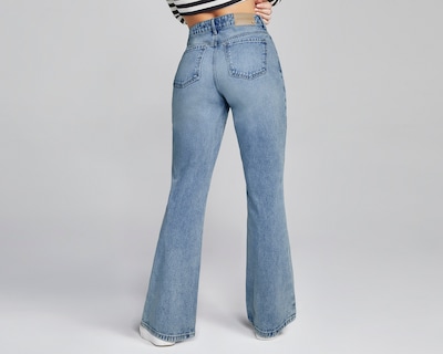 Foto 2 | Foto 2 | Jeans Mezclilla Mujer Semi Flare Cintura Super Alta Seven Jeans