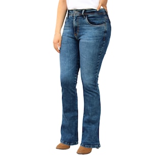 Foto 2 | Foto 2 | Pantalón Acampanado De Mezclilla Stretch Petroleo John Silver