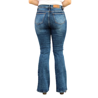 Foto 3 | Foto 3 | Pantalón Acampanado De Mezclilla Stretch Petroleo John Silver