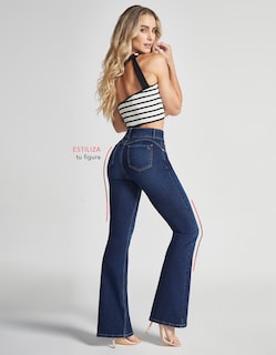Foto 5 | Foto 5 | Jeans Mujer Semi Campana Cintura Alta Push Up 0070stob Seven Jeans