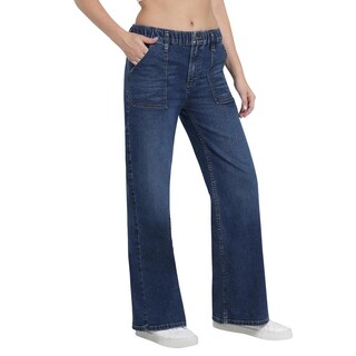 Foto 2 | Foto 2 | Jeans Lee Wide Leg 440 Azul para Mujer