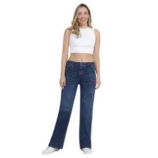 Foto 4 | Foto 4 | Jeans Lee Wide Leg 440 Azul para Mujer