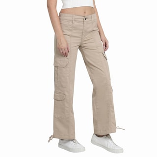 Foto 2 | Foto 2 | Jeans Lee Wide Leg 442 Beige para Mujer