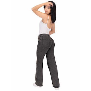 Foto 4 | Foto 4 | Pantalón Mom Britos Jeans Mujer Mezclilla Negro 025209