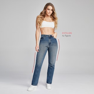Foto 6 | Foto 6 | Jeans Mom Fit Mujer Cintura Alta Seven Jeans 0027stob