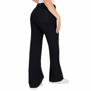 Foto 2 | Foto 2 | Pantalón Mom Britos Jeans Mezclilla Negro 025507 para Mujer