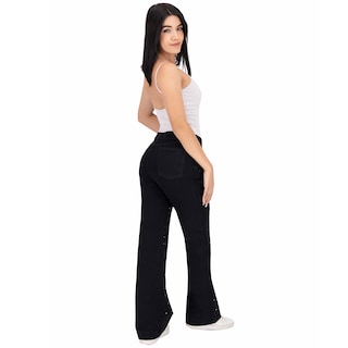 Foto 4 | Foto 4 | Pantalón Mom Britos Jeans Mezclilla Negro 025507 para Mujer