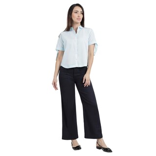 Foto 4 | Foto 4 | Jeans Lee Mujer Quality Genuine Wide Leg 802 Azul Marino