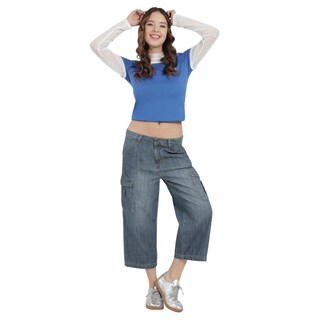 Foto 4 | Foto 4 | Jeans Lee Mujer Xtreme Wide Leg 385 Azul