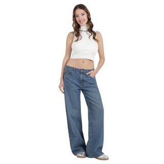 Foto 4 | Foto 4 | Jeans Lee Mujer Xtreme Wide Leg 753 Azul