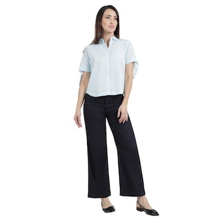 Foto 4 | Foto 4 | Jeans Lee Mujer Quality Genuine Wide Leg 802 Azul Marino
