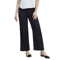 Jeans Lee Mujer Quality Genuine Wide Leg 802 Azul Marino