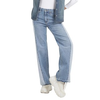 Foto 1 | Foto 1 | Jeans Lee Xtreme Wide Leg 378 Azul para Mujer