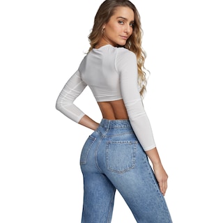 Foto 2 | Foto 2 | Jeans Mom Slim Mujer Cintura Alta Algodon Seven Jeans 4236stme