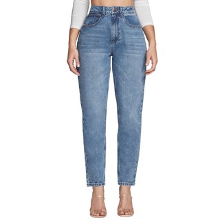 Foto 1 | Foto 1 | Jeans Mom Slim Mujer Cintura Alta Algodon Seven Jeans 4236stme