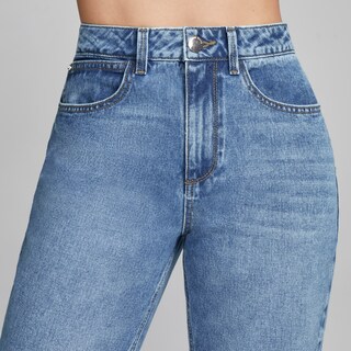 Foto 3 | Foto 3 | Jeans Mom Slim Mujer Cintura Alta Algodon Seven Jeans 4236stme